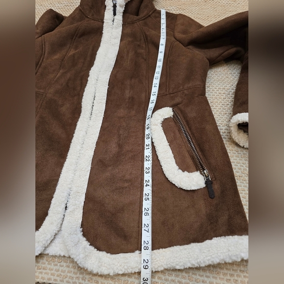 Koolaburra by UGG Faux Suede Shearling Jacket Size Large - Picture 15 of 16